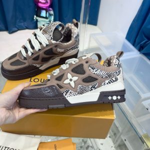 Louis Vuitton Skate Sneaker Brown Snakeskin 1ABMG6