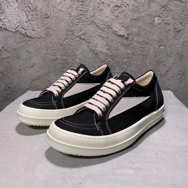 Rick Owens Lido DRKSHDW Vintage Cotton Denim Low Black Milk DU01D1803 CBLVS 911