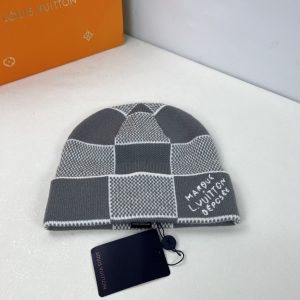 Louis Vuitton Damier Heritage Beanie Dark Grey M92737