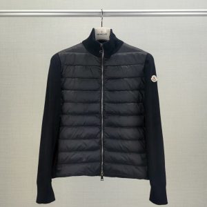 Moncler Down-paneled wool and cashmere jacket P00954031