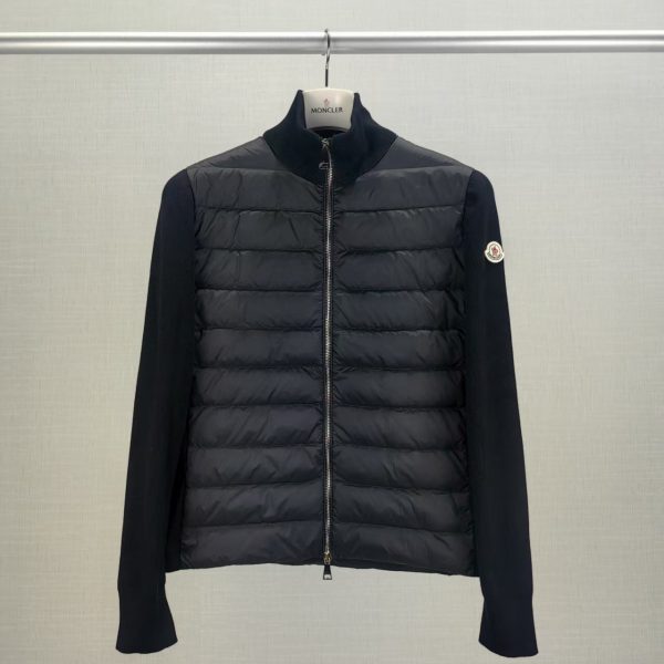Moncler Down-paneled wool and cashmere jacket P00954031