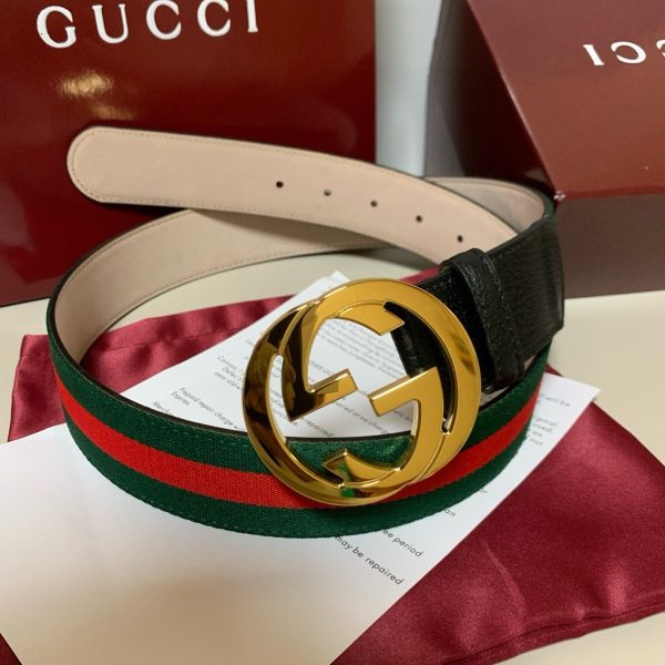 Gucci Belt 40mm Black Gold